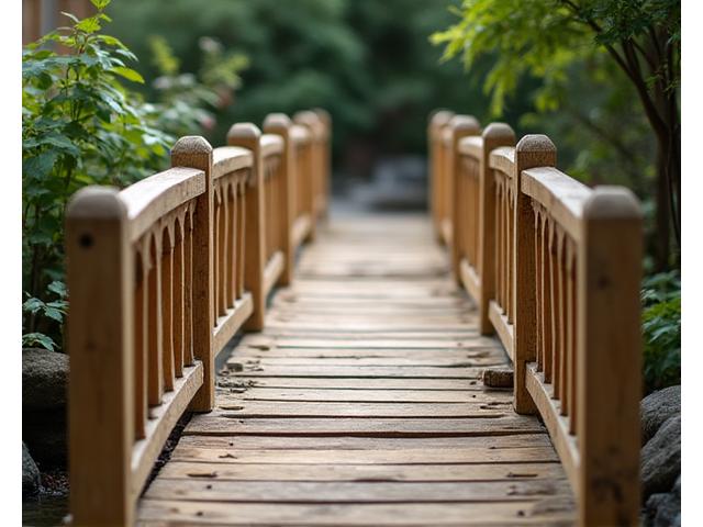 Restauración de puente de jardín